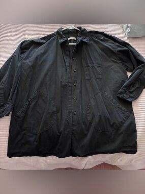 Jesse Kamm Okuda Black Oversized Button-Up XS/S